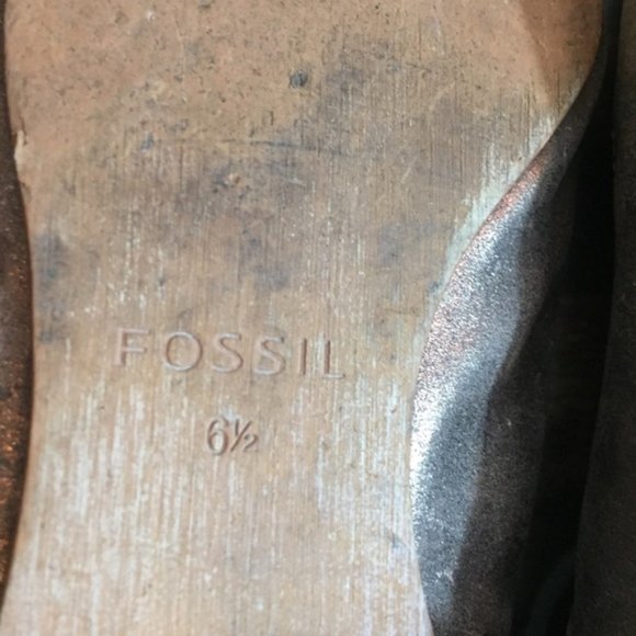 Fossil Flats Lace Up Loafers 6.5 - Picture 3 of 8